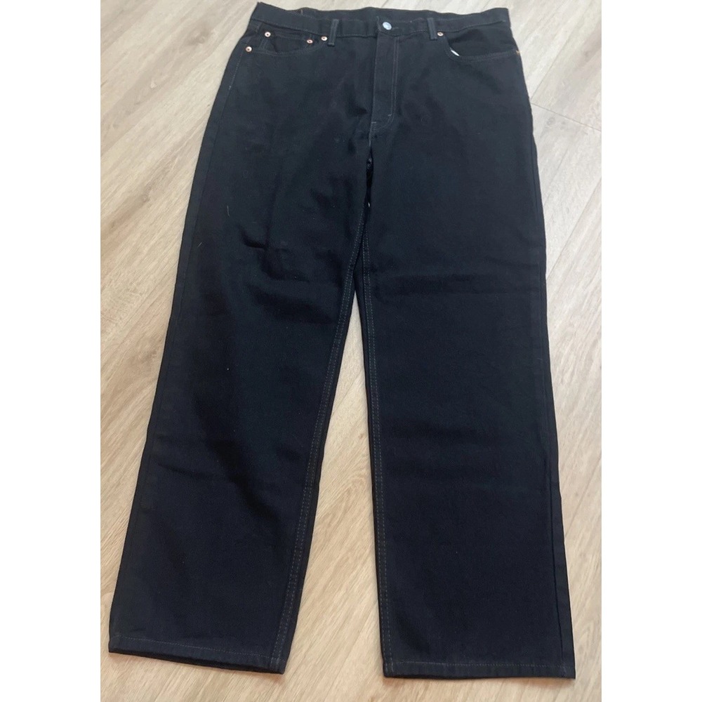 Levi's 550 Denim Jeans Men's 40x32 Relaxed Black Red Tag